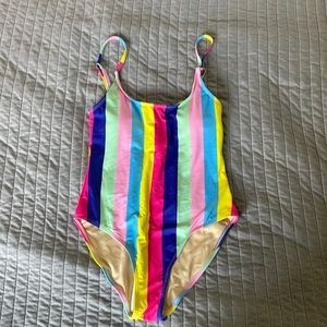Striped bathing suit